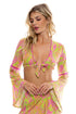 Luli Fama Born To Be Wild Bell Sleeve Crop Top